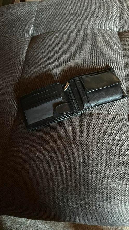 Heren portemonnee! Zwart echt leer! Zoals nieuw!, Handtassen en Accessoires, Portemonnees, Zo goed als nieuw, Overige merken, Zwart