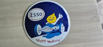 Plaque émaillée Esso 40 cm bombée beschikbaar voor biedingen