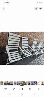 Tuinstoelen met tafel., Tuin en Terras, Tuinstoelen, Ophalen, Gebruikt, Teakhout