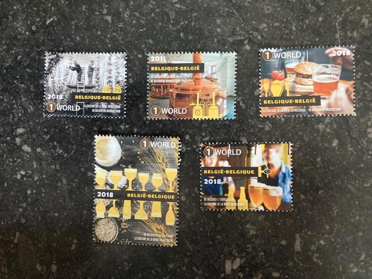 België OBP 4654/58, Postzegels en Munten, Postzegels | Europa | België, Gestempeld, Frankeerzegel, Gestempeld, Ophalen of Verzenden
