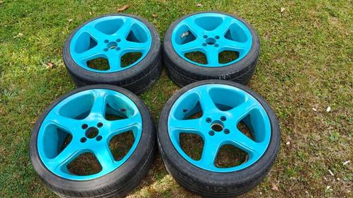 4 Velgen 17 inch 4x100 + banden, Auto-onderdelen, Banden en Velgen, Banden en Velgen, Zomerbanden, 17 inch, 205 mm, Personenwagen