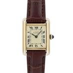 Cartier TANK - incl originlele band (loopt perfect), Met bandje, Polshorloge, 1960 of later, Zilver