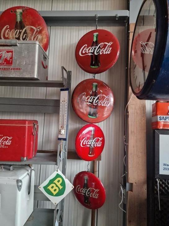 Coca-Cola usa, Verzamelen, Merken en Reclamevoorwerpen, Gebruikt, Reclamebord, Ophalen