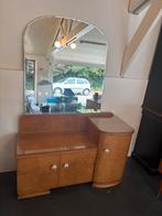 Vintage kaptafel / dressoir met spiegel, Huis en Inrichting, Ophalen, Gebruikt