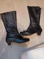 BRAKO ZWARTE LEREN HOGE LAARZEN MAAT 40, Hoge laarzen, Zwart, Ophalen of Verzenden, Gedragen