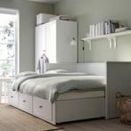 IKEA HEMNES Bedbank met 3 lades, Ophalen, Verstelbaar, Tweepersoons, Zo goed als nieuw