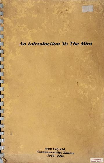 An introduction to the Mini beschikbaar voor biedingen