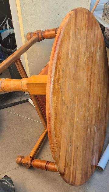 Houten Tafel + Bijzettafel, Enlèvement ou Envoi