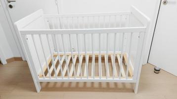 Kinderbed Wit 60 cm x 120 cm - Pericles - hoogte verstelbaar