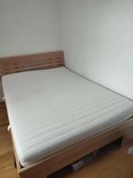 Lit 140x200 avec sommiers éléctrique, Huis en Inrichting, Ophalen, Gebruikt, Eenpersoons, Beige