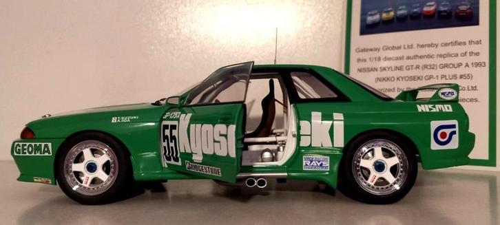 1/18 Nissan GT-R R32 Group A NIKKO Kyoseki GP-1 Plus 1993, Hobby en Vrije tijd, Modelauto's | 1:18, Nieuw, Auto, Autoart, Ophalen of Verzenden