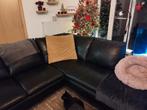 Lederen salon, Huis en Inrichting, Ophalen, Zo goed als nieuw, Leer, Modern