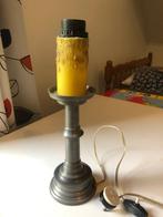 tinnen tafellamp (voet), Maison & Meubles, Lampes | Lampes de table, Rustiek, Enlèvement, Utilisé, Moins de 50 cm