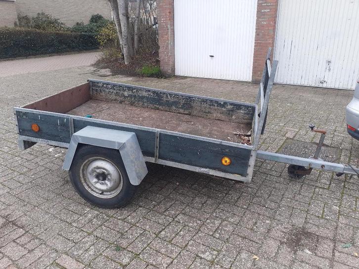 Aanhanger enkelas  bak maat 116 x 202, Autos : Divers, Remorques, Enlèvement