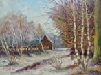SCHILDERIJ M.VAN DEN BEMPT  "Winter", Ophalen of Verzenden