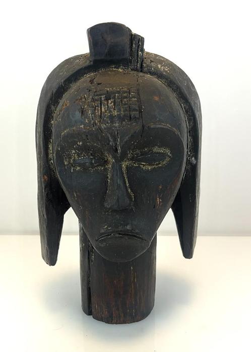 Afrikaans Fang Ntumu reliekschrijn hoofdbeeld uit Gabon, Antiek en Kunst, Kunst | Niet-Westerse kunst, Ophalen of Verzenden