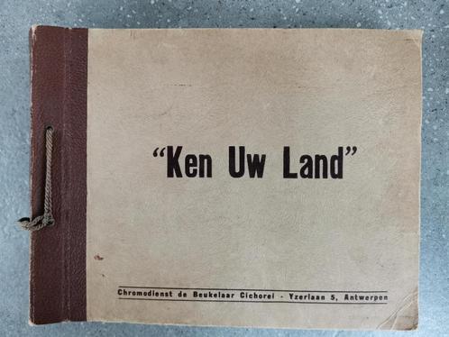 VIntage album Ken uw land met 190 Chromo’s de Beukelaer, Verzamelen, Foto's en Prenten, Foto, Gebouw, 1940 tot 1960, Ophalen of Verzenden