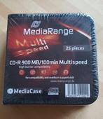 CD-R (x25) NEUF vierges (sous plastique) avec pochette neuve, Cd, Enlèvement ou Envoi, Mediarange, Neuf
