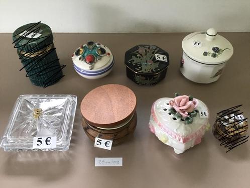 8 speciale opberg items aan 5 euro per stuk, Antiek en Kunst, Curiosa en Brocante, Ophalen of Verzenden