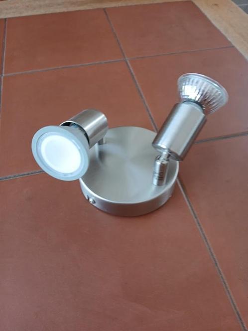 Eclairage à deux spots, Huis en Inrichting, Lampen | Spots, Nieuw, Metaal of Aluminium, Led, Ophalen