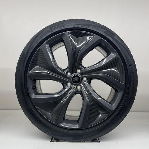 Land Rover 23 inch Carbon Fibre velgen Style 5128 + zomerban, Auto-onderdelen, Banden en Velgen, Banden en Velgen, Zomerbanden