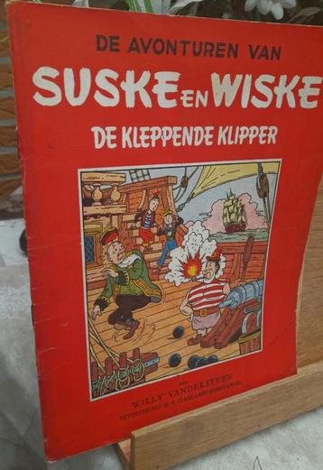 1ste druk Suske en Wiske nr 24 de kleppende klipper 1955 beschikbaar voor biedingen