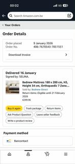 MATRAS NIEUW., Huis en Inrichting, Slaapkamer | Matrassen en Bedbodems, Ophalen of Verzenden, Matras, 180 cm, 200 cm