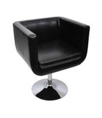 Cube chair - retro stoel met tulpvoet - NIEUW in doos! -, Ophalen, Nieuw, Zwart, Eén