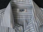 HEMA overhemd blauwe streep mt.37/38 nieuw,nooit gedragen 4€, Nieuw, Hema, Halswijdte 38 (S) of kleiner, Ophalen of Verzenden