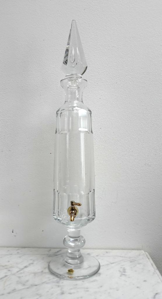 CARAFE EN CRISTAL À WHISKY VAL SAINT LAMBERT 54 CM, Antiquités & Art, Curiosités & Brocante, Enlèvement ou Envoi