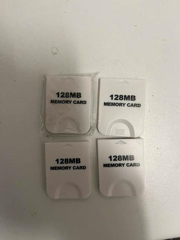 4 Carte memoire game cube neuf beschikbaar voor biedingen