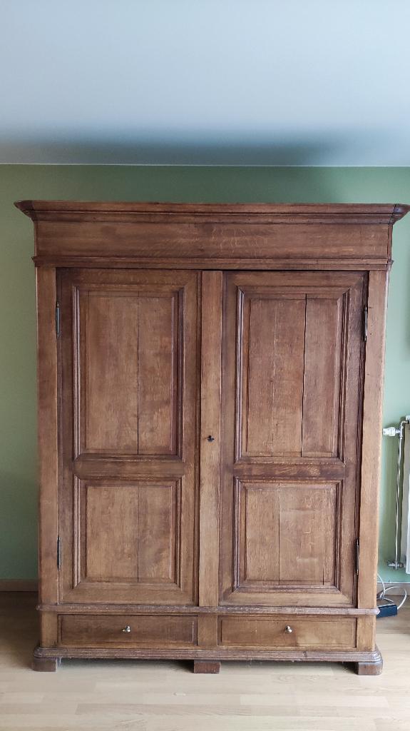 Garde-Robe Louis Philippe plein chêne, Antiquités & Art, Antiquités | Meubles | Armoires, Enlèvement
