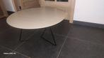 Moderne ronde salontafel, Huis en Inrichting, Tafels | Salontafels, Ophalen, Zo goed als nieuw, Minder dan 50 cm, Eikenhout