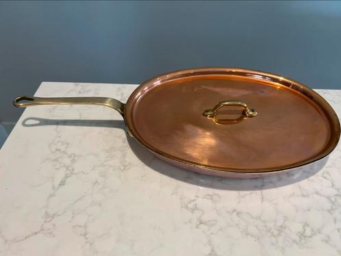 2 Copper Cook pannetjes, Vispan en sauspan in nieuwstaat, Huis en Inrichting, Keuken | Potten en Pannen, Zo goed als nieuw, Koekenpan of Braadpan