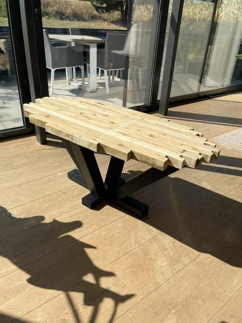 Zelf gemaakte salontafel, Huis en Inrichting, Tafels | Salontafels, Zo goed als nieuw, Ophalen