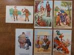 6 oude grappige postkaarten, Verzamelen, Ophalen of Verzenden, 1920 tot 1940, Gelopen