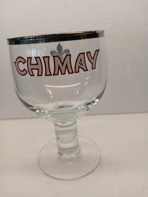 Oud CHIMAY FLEUR DE LYS staand glas, uitgegeven in 2004 (en), Verzamelen, Biermerken, Zo goed als nieuw, Glas of Glazen, Overige merken