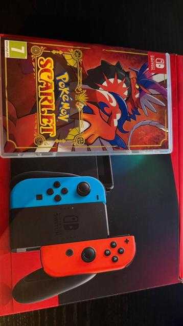 Nintendo Switch + Pokemon Scarlet beschikbaar voor biedingen
