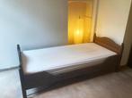 Houten bed (100 x 210cm) | 1 persoon | massief, 100 cm, Brun, Bois, 210 cm