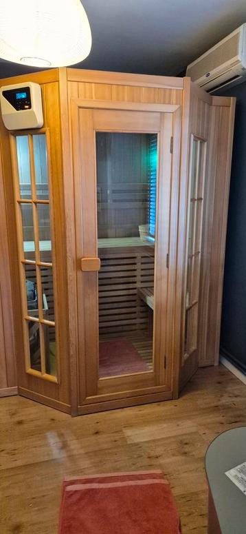 sauna cabine met elektrische kachel beschikbaar voor biedingen