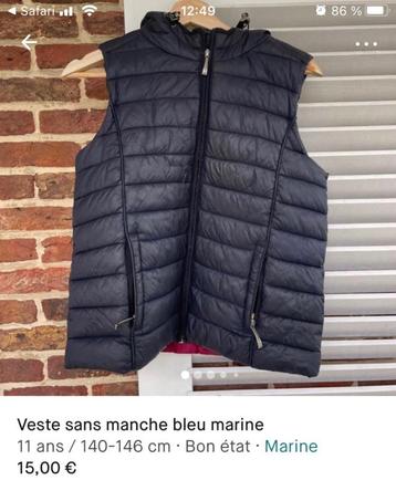 Veste matelassée sans manches