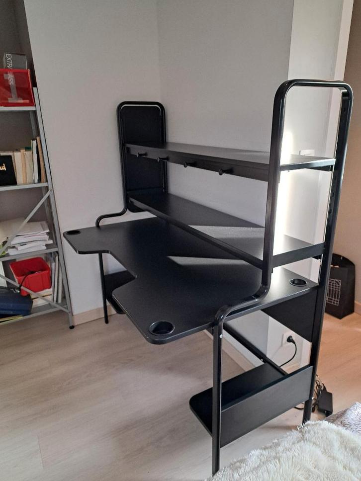 bureau noir Ikea, Maison & Meubles, Bureaux, Utilisé, Bureau, Enlèvement
