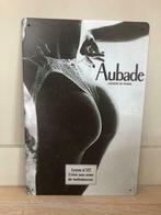 Aubade lingerie metalen vintage look wandplaat - 30x20cm, Ophalen of Verzenden, Nieuw, Reclamebord