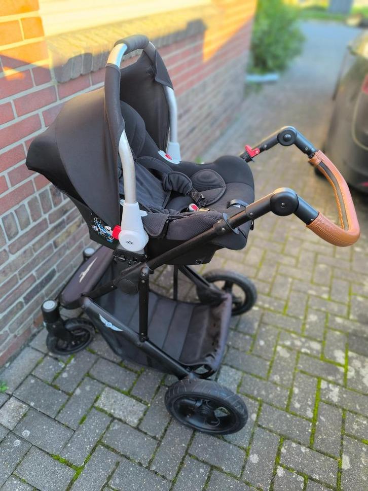 Kinderwagen slee, Kinderen en Baby's, Kinderwagens en Combinaties, Gebruikt, Combiwagen, Overige merken, Luchtbanden, Met reiswieg