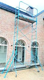 Rolsteiger 6-6,5m werk hoogte, Doe-het-zelf en Bouw, Steigers, Ophalen, Zo goed als nieuw, Rolsteiger of Kamersteiger, 5 meter of hoger