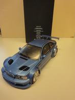 BMW E46 M3 GTR 1:18 Estoril Blau Minichamps OVP 80430302540, Enlèvement ou Envoi, Utilisé, Voiture, MiniChamps