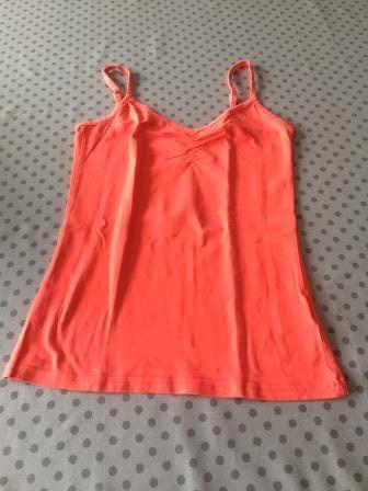 Topje oranje-rood XS, Kleding | Dames, Topjes, Gedragen, Maat 34 (XS) of kleiner, Rood, Zonder mouw, Ophalen of Verzenden