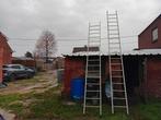 2 stevige aluminium ladders., Doe-het-zelf en Bouw, Ladders en Trappen, Ophalen, Gebruikt