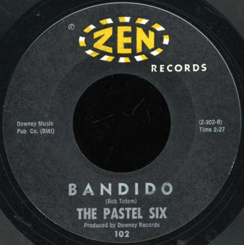 The Pastel Six – Bandido "popcorn surf", CD & DVD, Vinyles Singles, Comme neuf, Single, Autres genres, 7 pouces, Enlèvement ou Envoi
