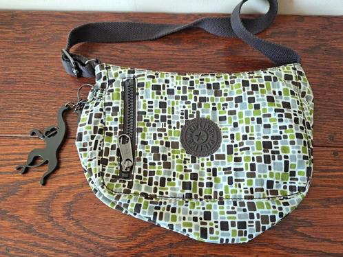 Sac Kipling – Nylon Vert & Noir, Handtassen en Accessoires, Tassen | Damestassen, Gebruikt, Shopper, Overige kleuren, Ophalen of Verzenden